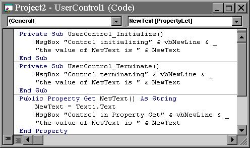 UserControl Code Sample Diagram