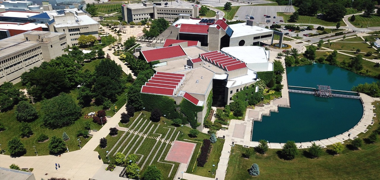 Aerial view of NKU campus