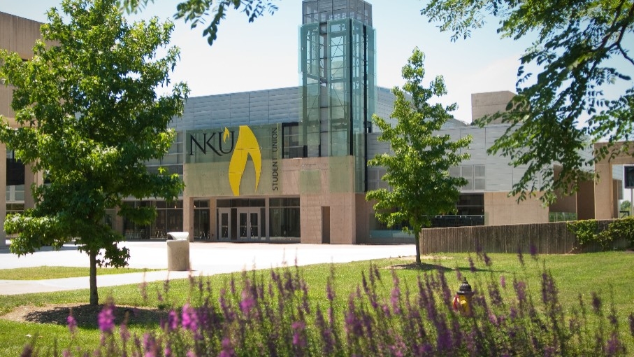 NKU campus in the Spring