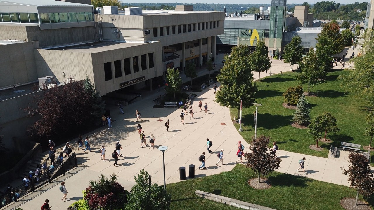 NKU campus in the Spring