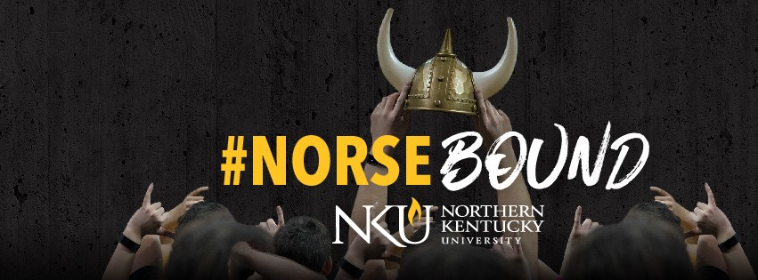 #NORSEBOUND cover photo with yellow background and NKU logo