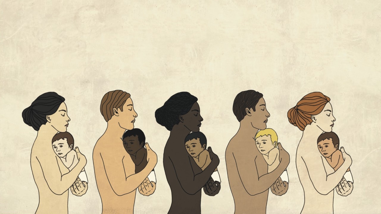 Art piece from the Mourning the Creation of Racial Categories exhibit