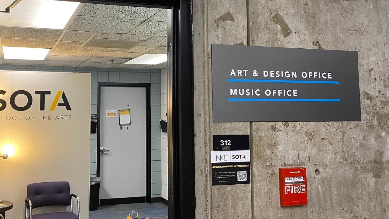 Office with door open