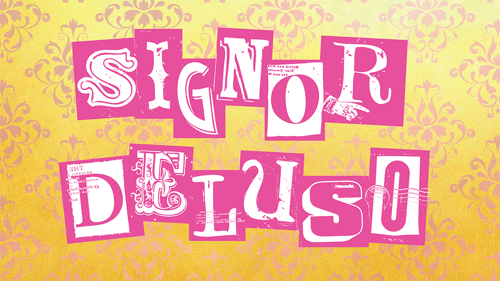 cut letters on background