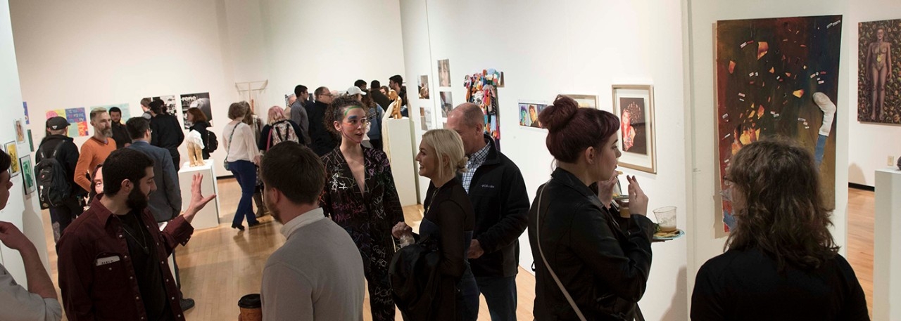 People in a gallery