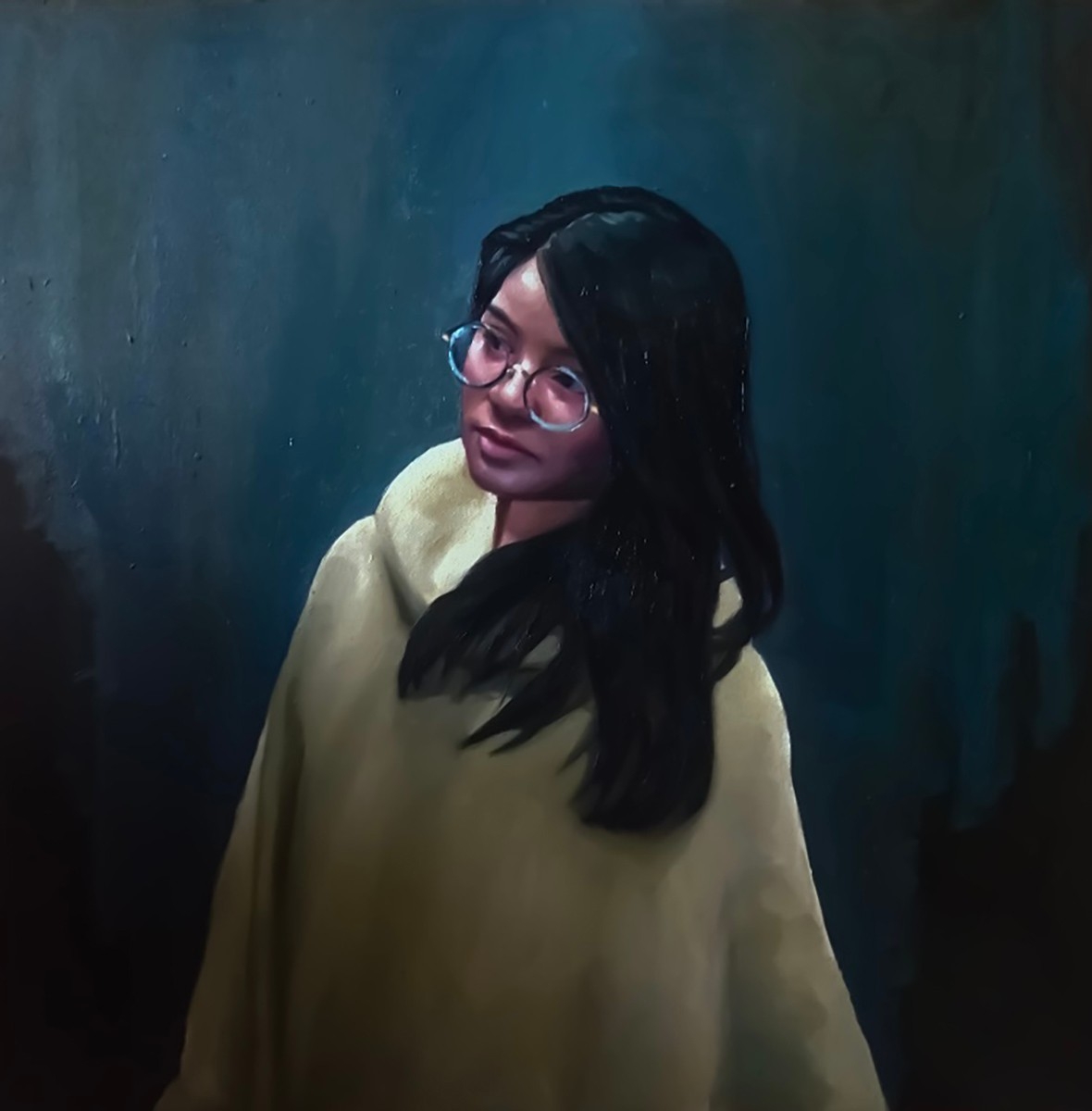 Oil on Canvas - portrait of woman