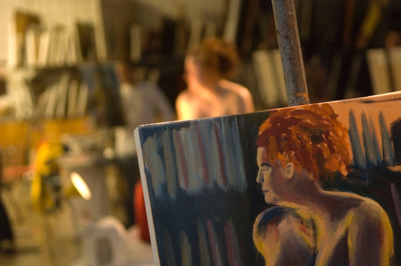 painting of a female figure