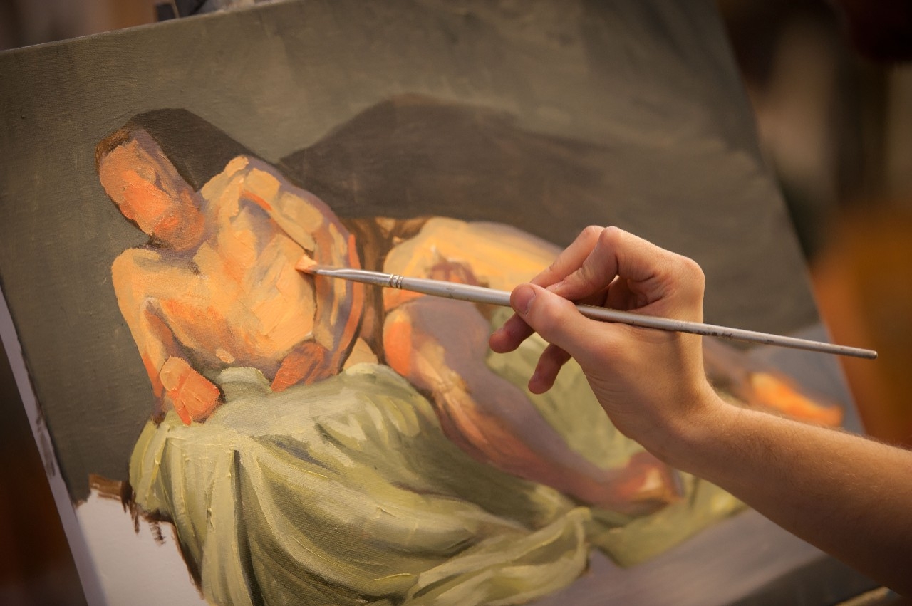 painting of a male figure