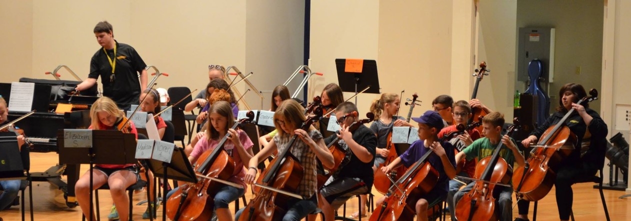 Children playing instruments