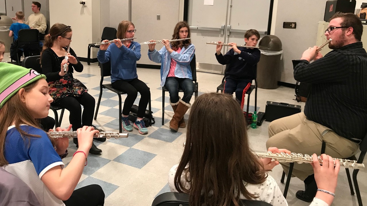 Music student teaching