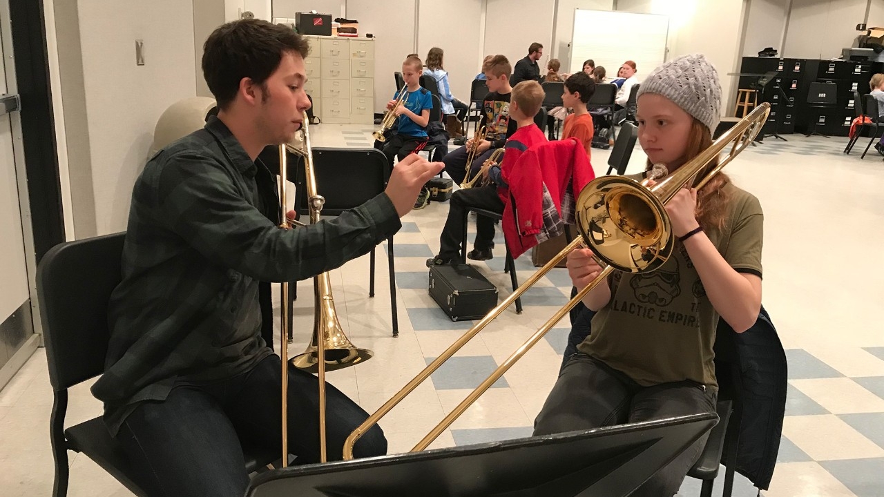 Music student teaching