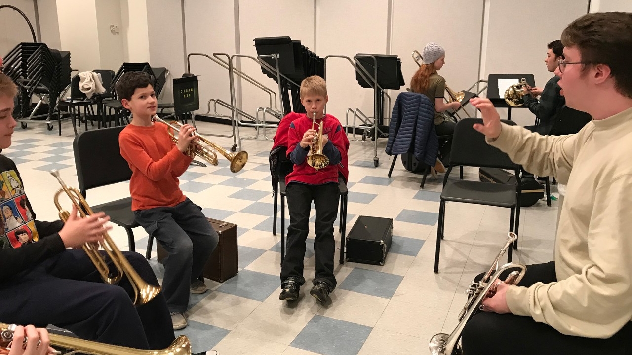 Music student teaching