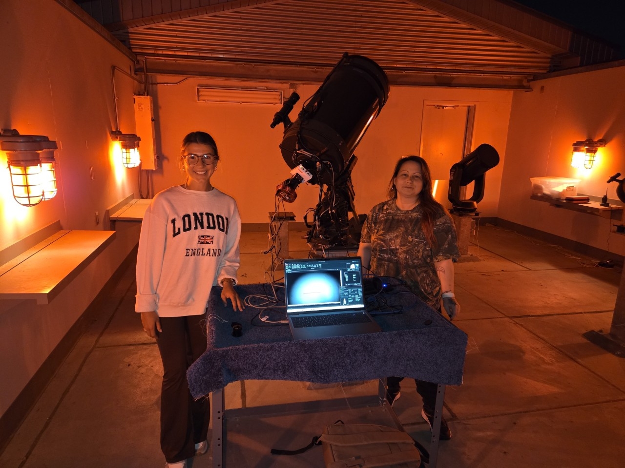 NKU Engineering Technology majors do summer research in NKU's Shneider Observatory.