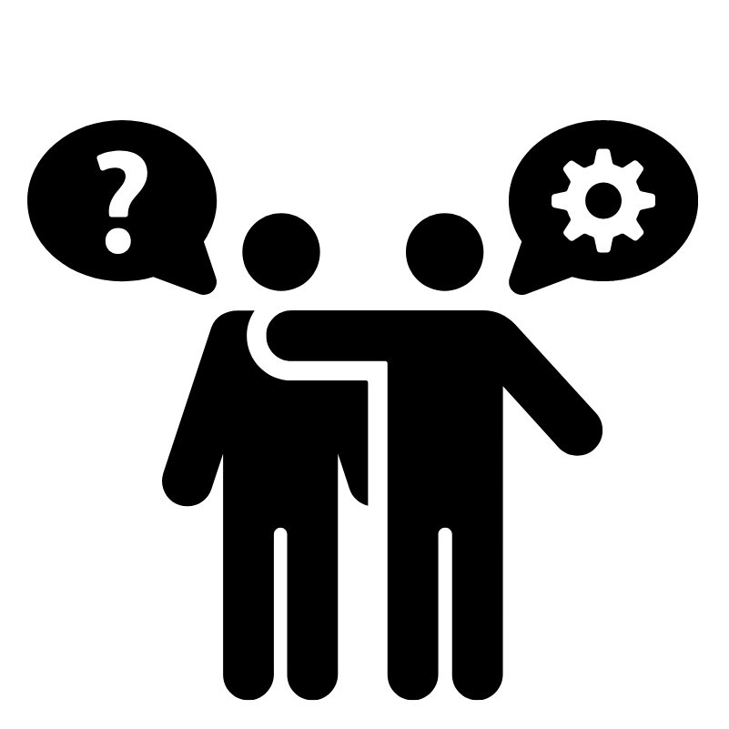 Peer mentoring icon