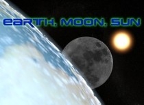 Earth, Moon, Sun