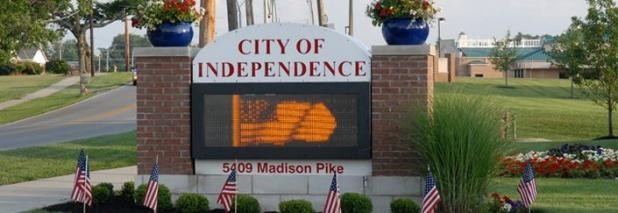City of Independence sign