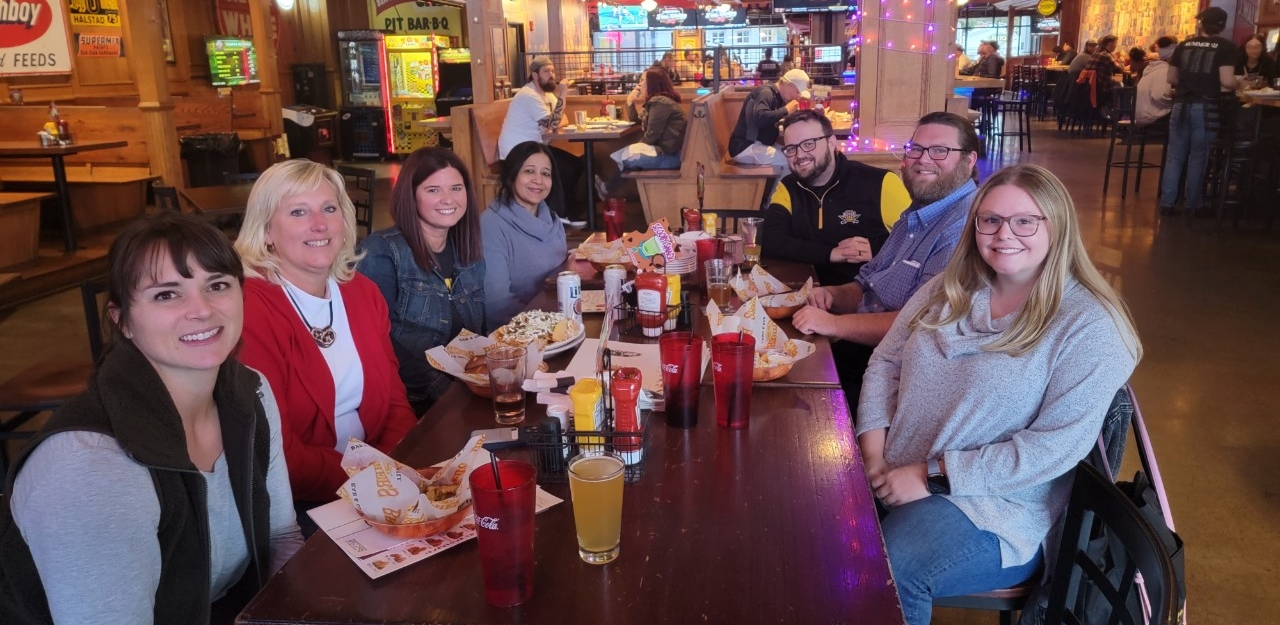 Group Photo from October Happy Hour at Brothers Bar and Grill