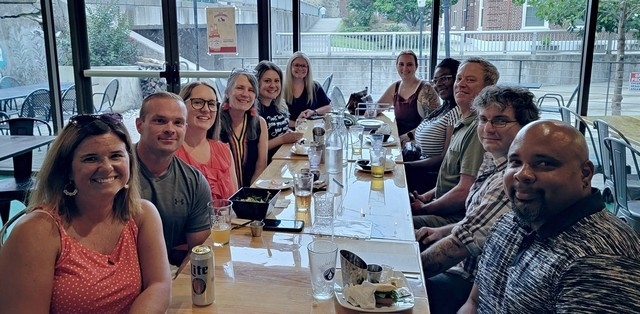 MPA alumni and students at The Gruff Happy Hour