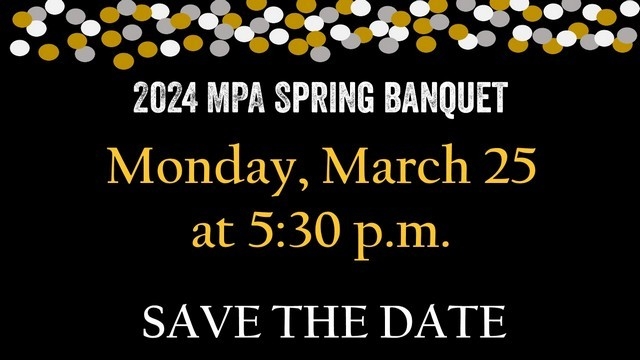 Save the Date Spring Banquet March 25