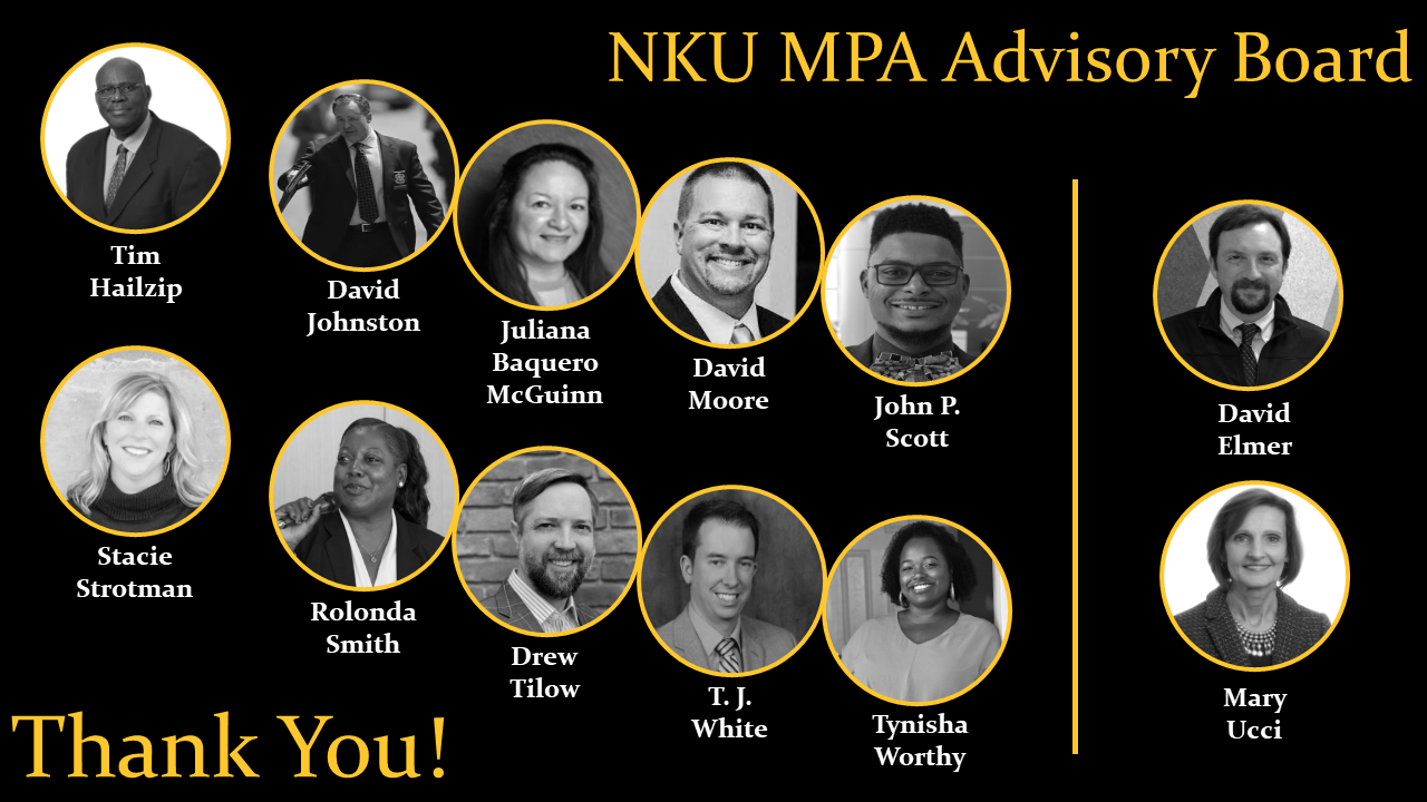 MPA Board Member photos - Tim Hailzip, David Johnston, Juliana Baquero McGuinn, David Moore, John P Scott, Stacie Strotman, Rolonda Smith, Drew Tilow, T.J. White, Tynisha Worthy, David Elmer and Mary Ucci 