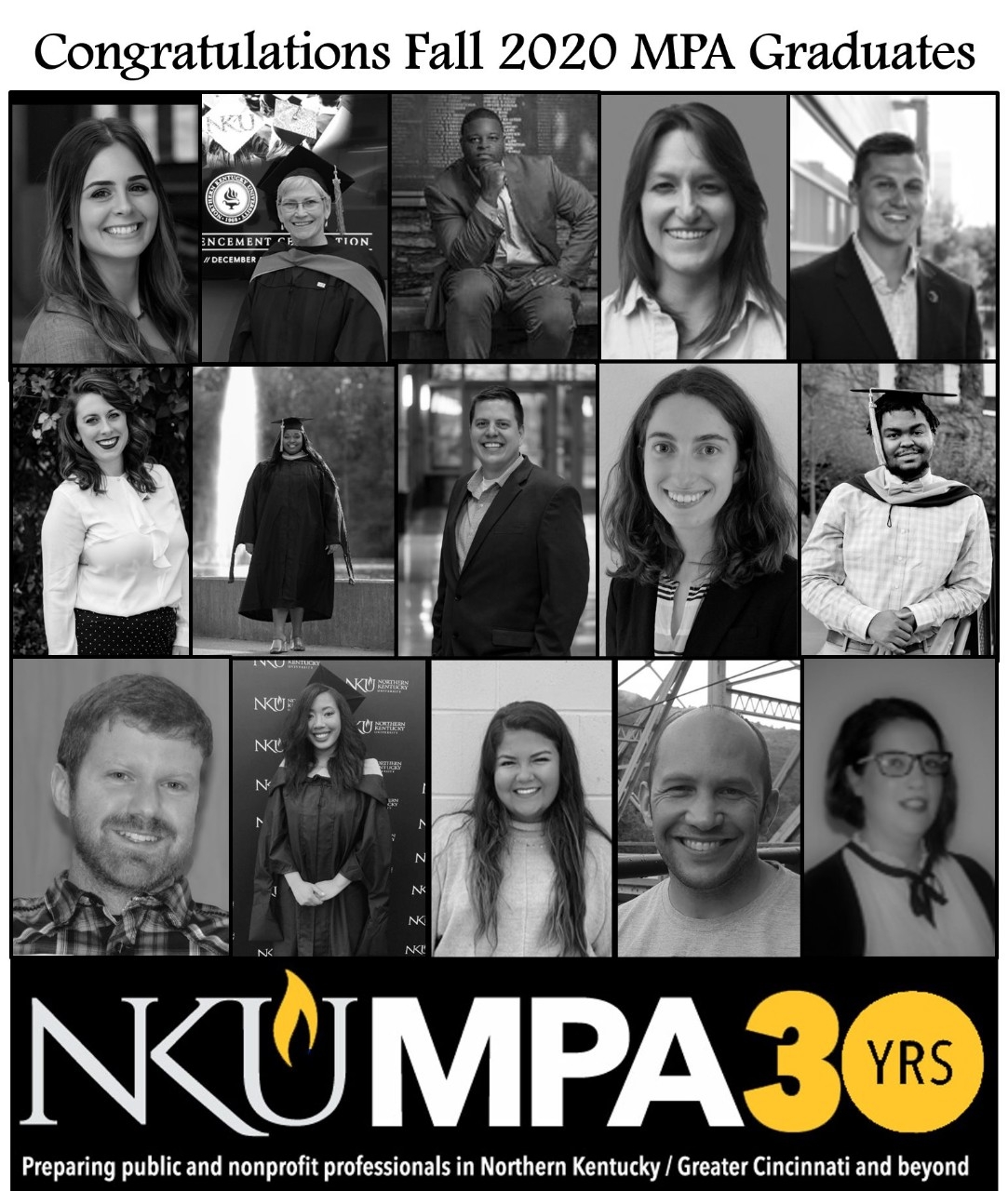 Fall 2020 Graduate headshot collage