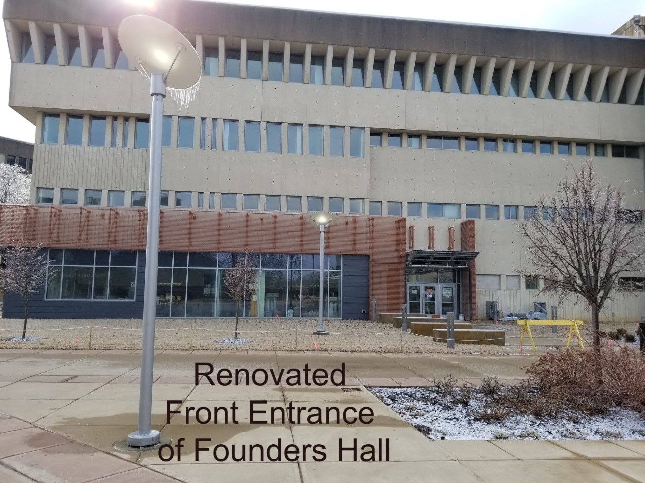 Founders Hall New Front Entrance