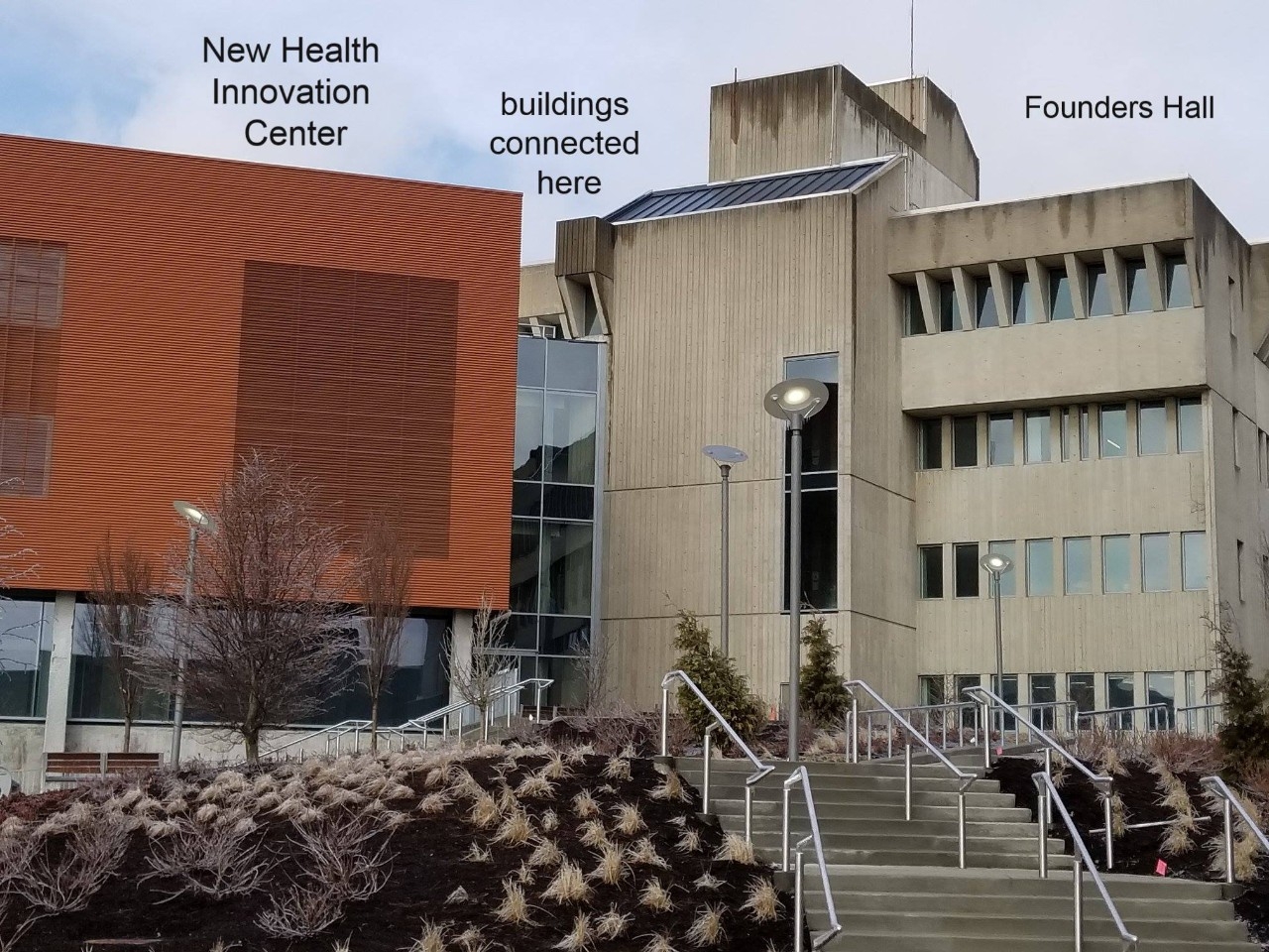 Founders Hall and Health Innovation Center