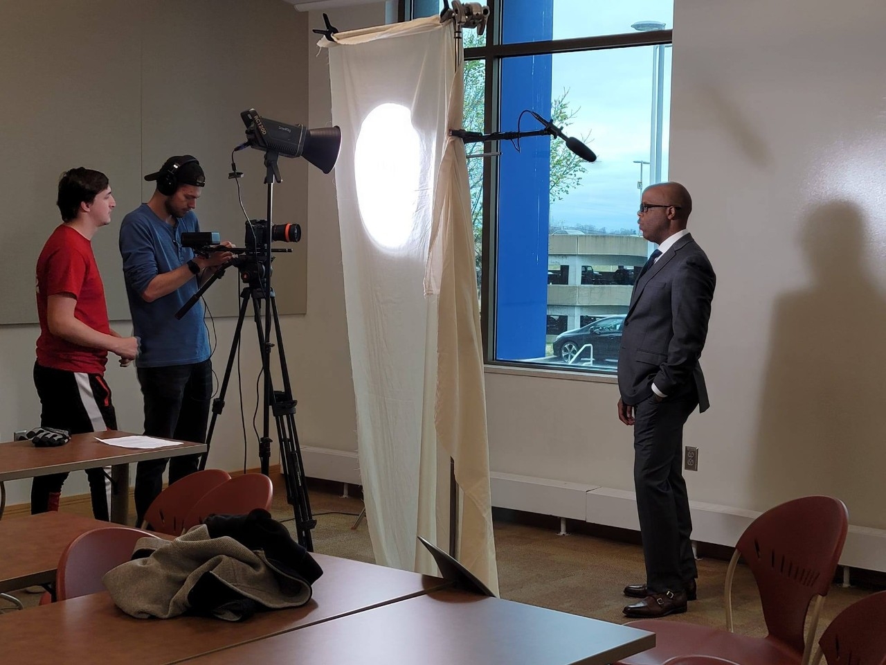 Anson Turlery being interviewed by Dylan Boling for the MPA video