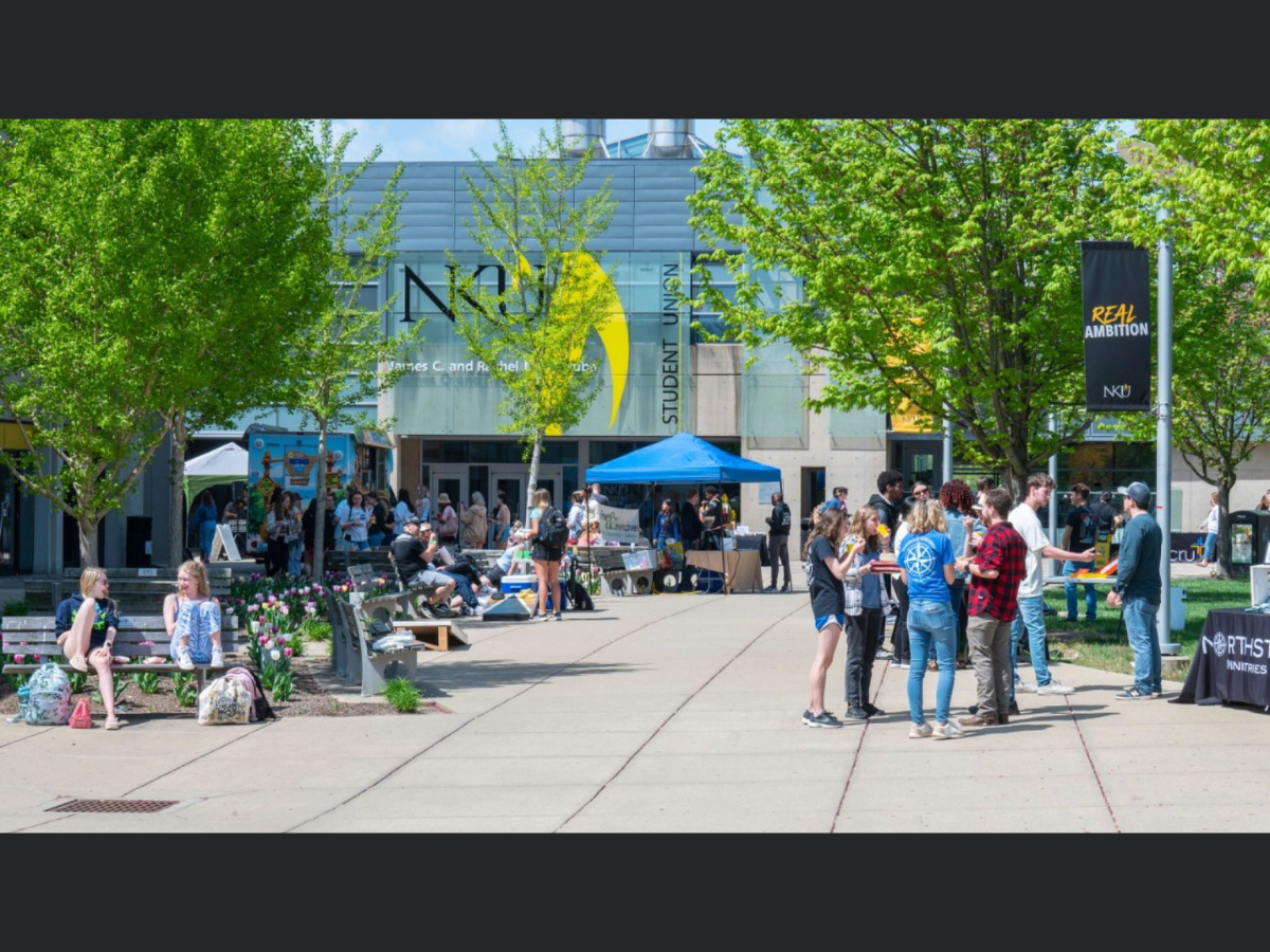 NKU campus in front of Student Union building