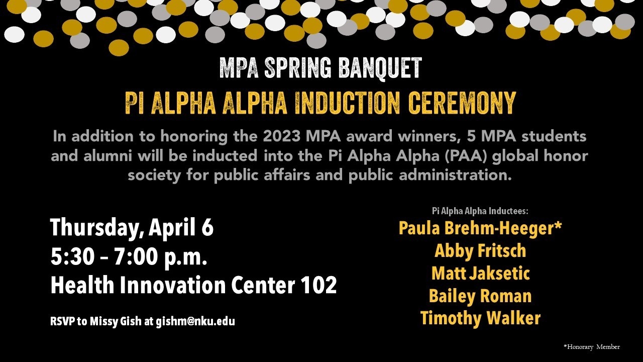 Pi Alpha Alpha Inductee names
