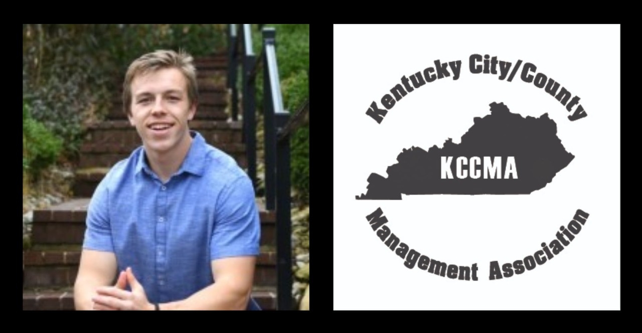 Pierce Turner headshot with KCCMA Logo