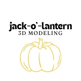 jack o lantern 3D modeling logo