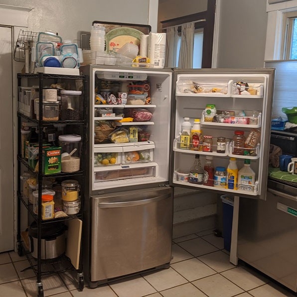Humans of Greater Cincinnati Post: An open refrigerator full of food.