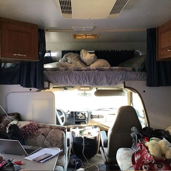 Humans of Greater Cincinnati Post: Inside of an RV showing life on a roadtrip. 