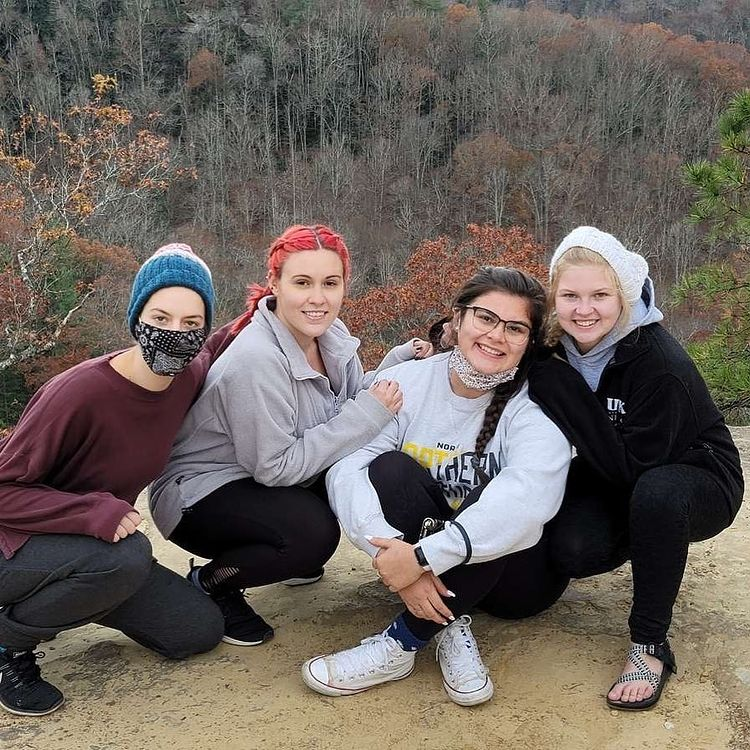 Humans of Greater Cincinnati Post: four female students hiking