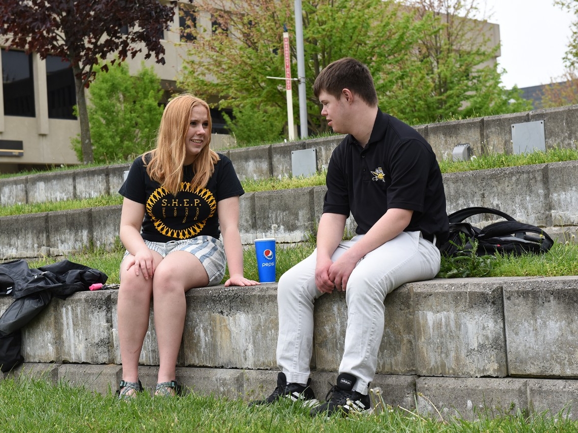 SHEP students outside
