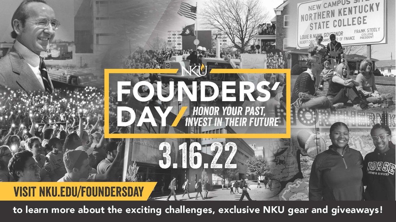A collage of photos relating to Northern Kentucky University's history