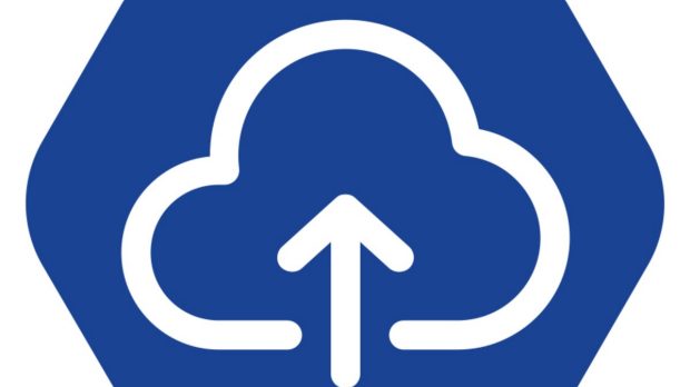 Cloud icon with an arrow in the center