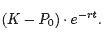 (K-Po)*e^-rt