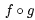 composition of f and g