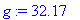 g := 32.17