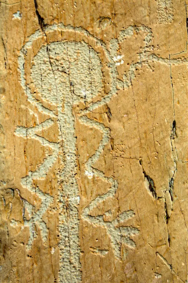 Petroglyphs at Mount Bégo, Valley of Marvels, in southern France.