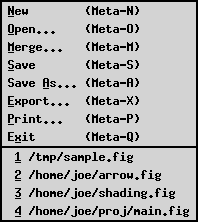 [ File menu ]