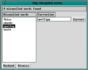 [Spell Check Panel]
