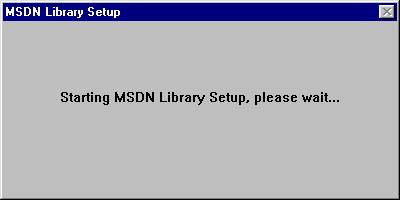 MSDN Library Setup