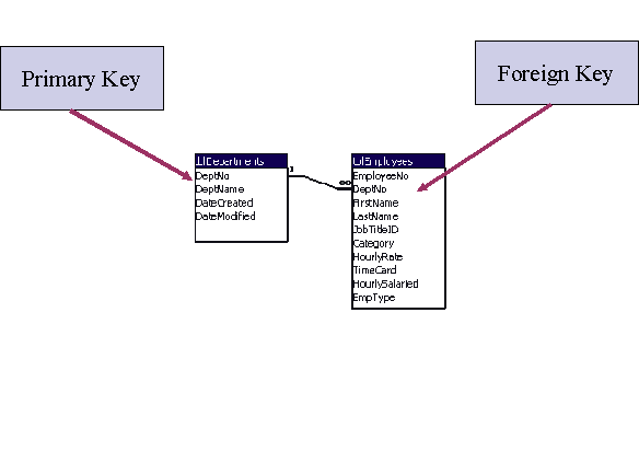 Primary and Foreign Key Examples